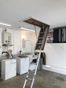 Attic Ladder Installation and Sheeting in La Palma